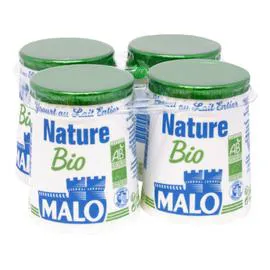 MALO Yaourt nature Bio 4x125g