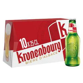 KRONENBOURG Bière Lager Blonde 10x25cl