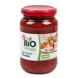 MARQUE REPÈRE, BIO VILLAGE Sauce tomate Basilic bio 350g