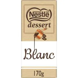 NESTLÉ, DESSERT Tablette de chocolat blanc 170g