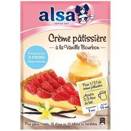 ALSA Préparation crème pâtissière à froid vanille 125g