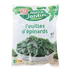 MARQUE REPÈRE, NOTRE JARDIN Epinards Feuilles à cuire 600g