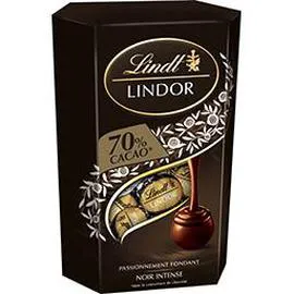 LINDT Chocolat noir Lindor 70% cacao 200g