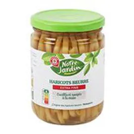 MARQUE REPÈRE, NOTRE JARDIN Haricots beurre Extra fins 220g
