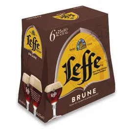 LEFFE Bière brune 6x25cl