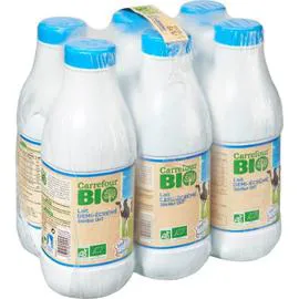 CARREFOUR BIO Lait Demi-Ecreme Bio Stérilisé UHT 6x1l