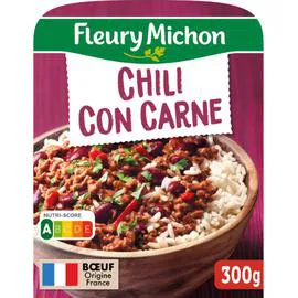 FLEURY MICHON Plat cuisiné chili con carne riz blanc 300g
