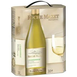 ROCHE MAZET Vin Pays d'Oc blanc Chardonnay IGP 3l
