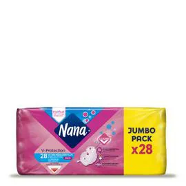 NANA Serviettes hygiéniques Triple protection normal x28