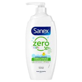SANEX Gel Douche Zéro Enfant Corps et Cheveux Hypoallergénique 700ml