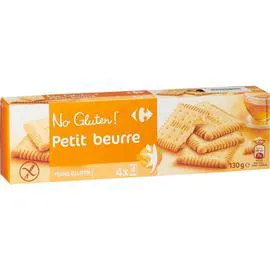 CARREFOUR NO GLUTEN ! Biscuits Petit Beurre s/gluten 130g