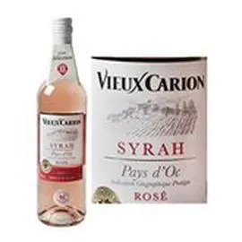 MARQUE REPÈRE, VIEUX CARION Vin rosé Pays d'Oc Syrah IGP 75cl
