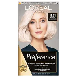 L'ORÉAL PARIS, PRÉFÉRENCE Coloration Cheveux Permanente 11.21 Moscou l'unité