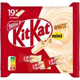 NESTLÉ, KITKAT Mini barres avec enrobage blanc 252,7g
