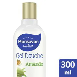 MONSAVON Gel Douche lait & amande douce 100% essentiel 300ml
