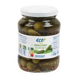 ECO+ Cornichons Au vinaigre 190g