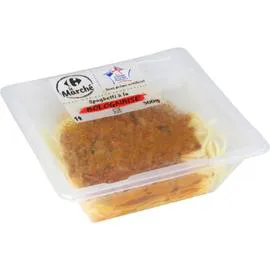 CARREFOUR LE MARCHÉ Plat cuisiné Spaghetti bolognaise 300g