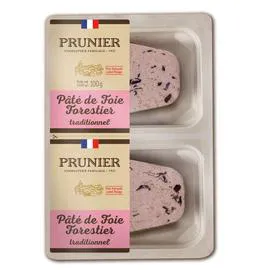 PRUNIER Pâté de Foie Forestier traditionnel 2x50g