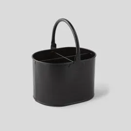 MONOPRIX MAISON Pot à couverts en émail, noir l'unité