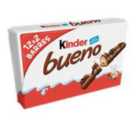 KINDER, BUENO Barres chocolatées chocolat au Lait x12 516g