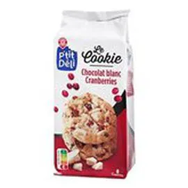 MARQUE REPÈRE, P'TIT DÉLI Biscuits Cookies Chocolat raisin cranberrie 200g