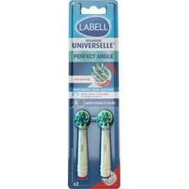LABELL Recharge universelle Perfect Angle brosse à dents électrique x2