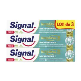 SIGNAL Dentifrice Integral 8 Interdentaire Effet Prébiotique 3x75ml