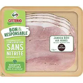 CITTERIO Jambon rôti aux herbes - bon et responsable 110g