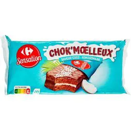 CARREFOUR SENSATION Gâteaux moelleux coco 10x42g