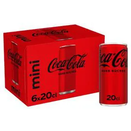 COCA-COLA ZERO Soda Sans Sucres 6x20cl