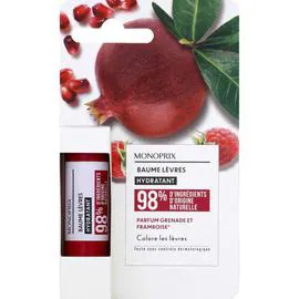 MONOPRIX Baume lèvres fruits hydratant fruits rouges l'unité