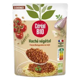 CÉRÉAL BIO Haché végétal façon bolognaise au soja Bio à cuisiner 250g