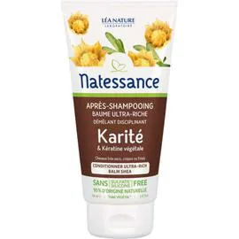 NATESSANCE Après-shampooing baume ultra riche karité & kératine végétale 150ml