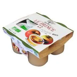 THOMAS LE PRINCE Coupelles bio pomme sans sucres ajoutés 4x130g