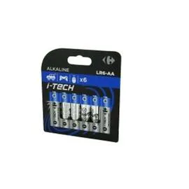 CARREFOUR Lot de 4 Piles Lr6/Aa I-Tech Crf l'unité