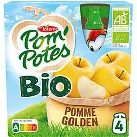 MATERNE, POM'POTES Compote Bio Pomme 4x90g