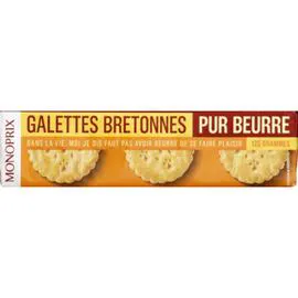 MONOPRIX Galettes bretonnes pur beurre 125g