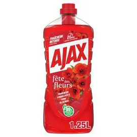 AJAX Fête des Fleurs Nettoyant Fraîcheur Coquelicots 1,25l