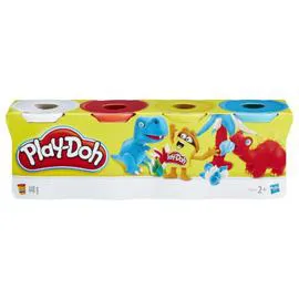 PLAY-DOH Pâte à modeler 4 pots couleurs assorties, à partir de 2 ans x4