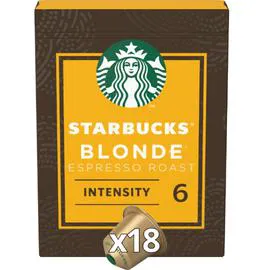 STARBUCKS Café capsules Compatibles Nespresso blonde expresso roast 18x5,2g