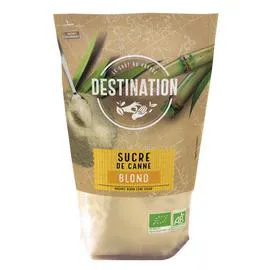 DESTINATION Sucre de Canne Blond Non Raffiné Bio 1kg