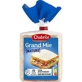 CHABRIOR Pain Grand Mie nature 550g