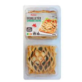AUCHAN Feuilletée au chèvre et épinard 300g