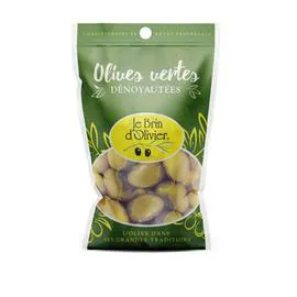 LE BRIN D'OLIVIER Olives Vertes Dénoyautées 100g