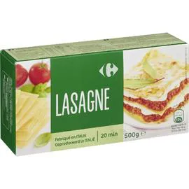 CARREFOUR Pâtes lasagnes 500g