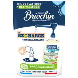 JACQUES BRIOCHIN Liquide vaisselle et mains sans parfum recharge 500ml