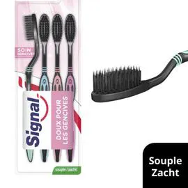 SIGNAL Brosse A Dents Souple Sensitive Gencives x4