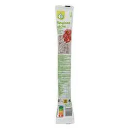 AUCHAN, POUCE Saucisse sèche droite pur porc 250g