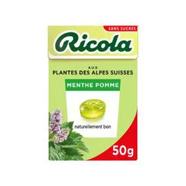 RICOLA Bonbons menthe pomme s/sucres 50g