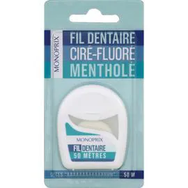 MONOPRIX Fil dentaire 50m l'unité